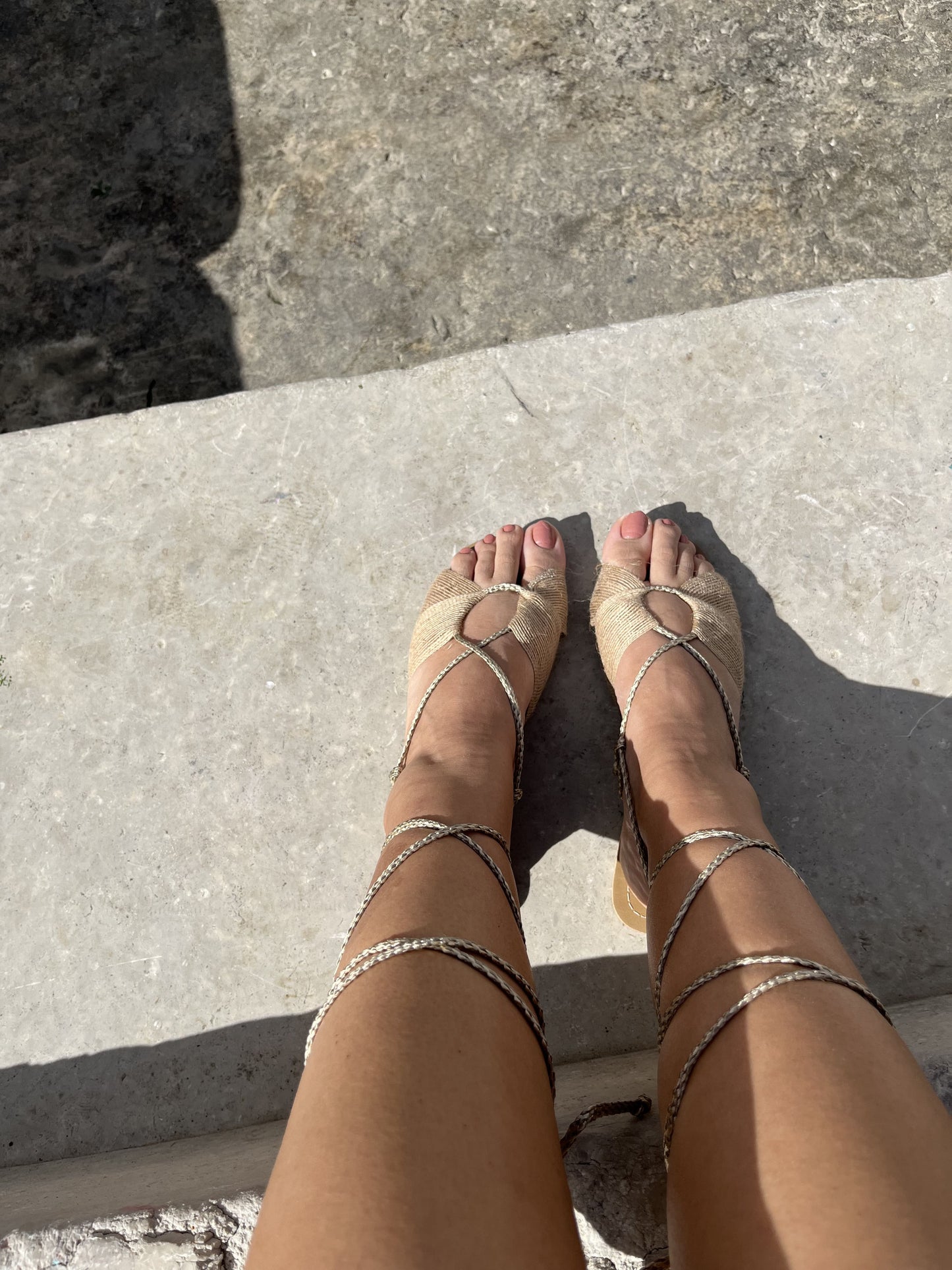 Bamboo wrap sandals