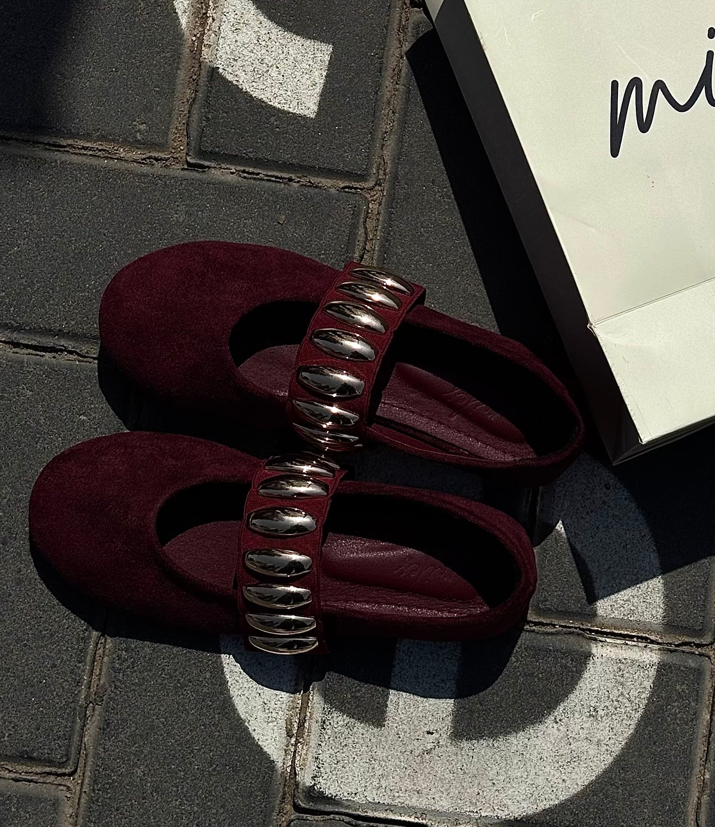 Dune Ballerina in Burgundy