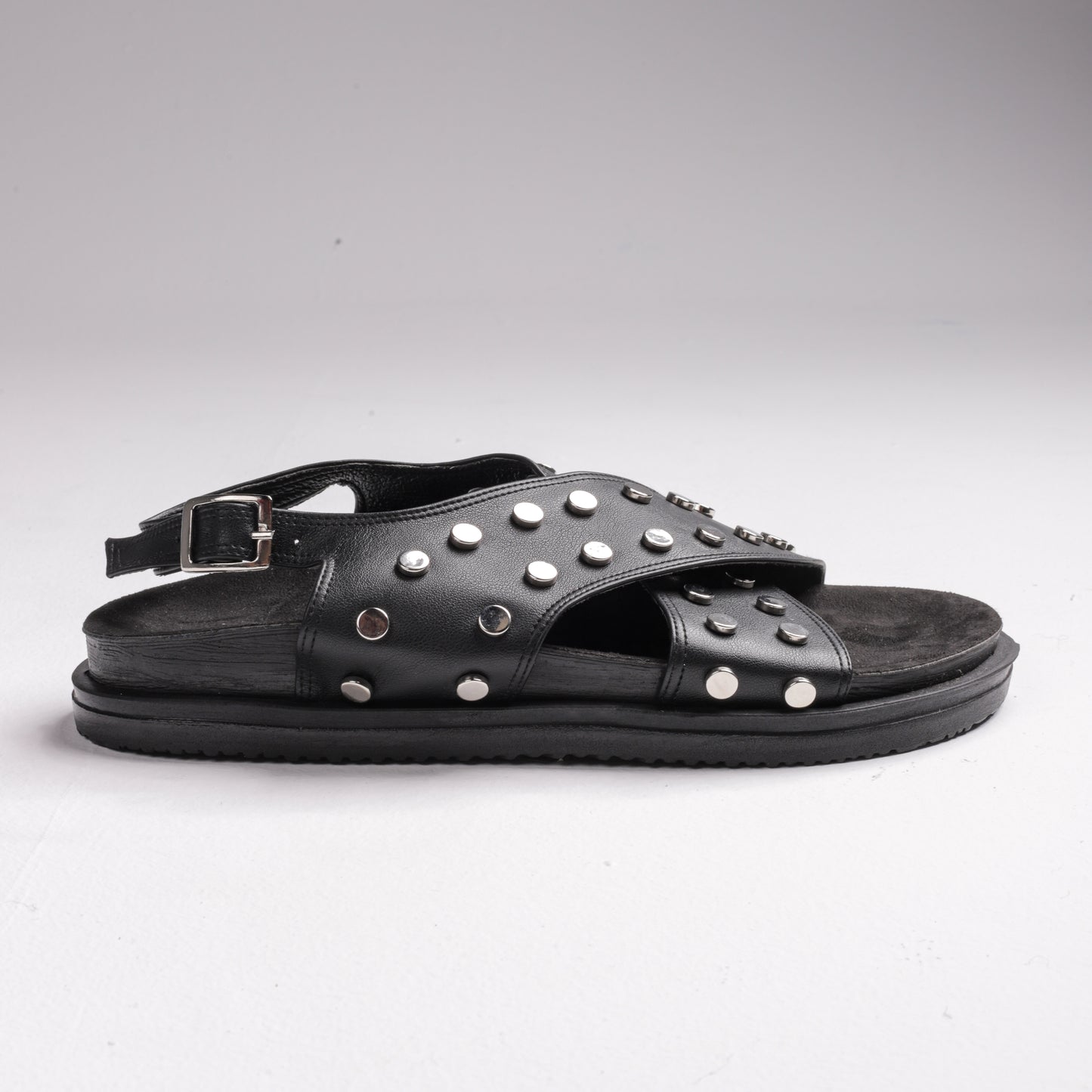 Trixie Cross Sandals Black