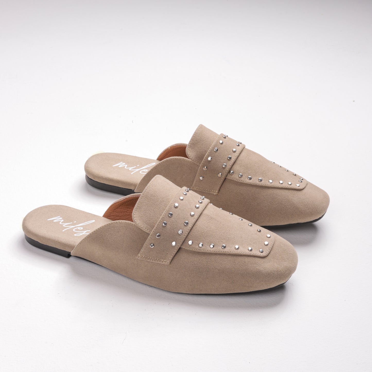 Cleo Mules Beige