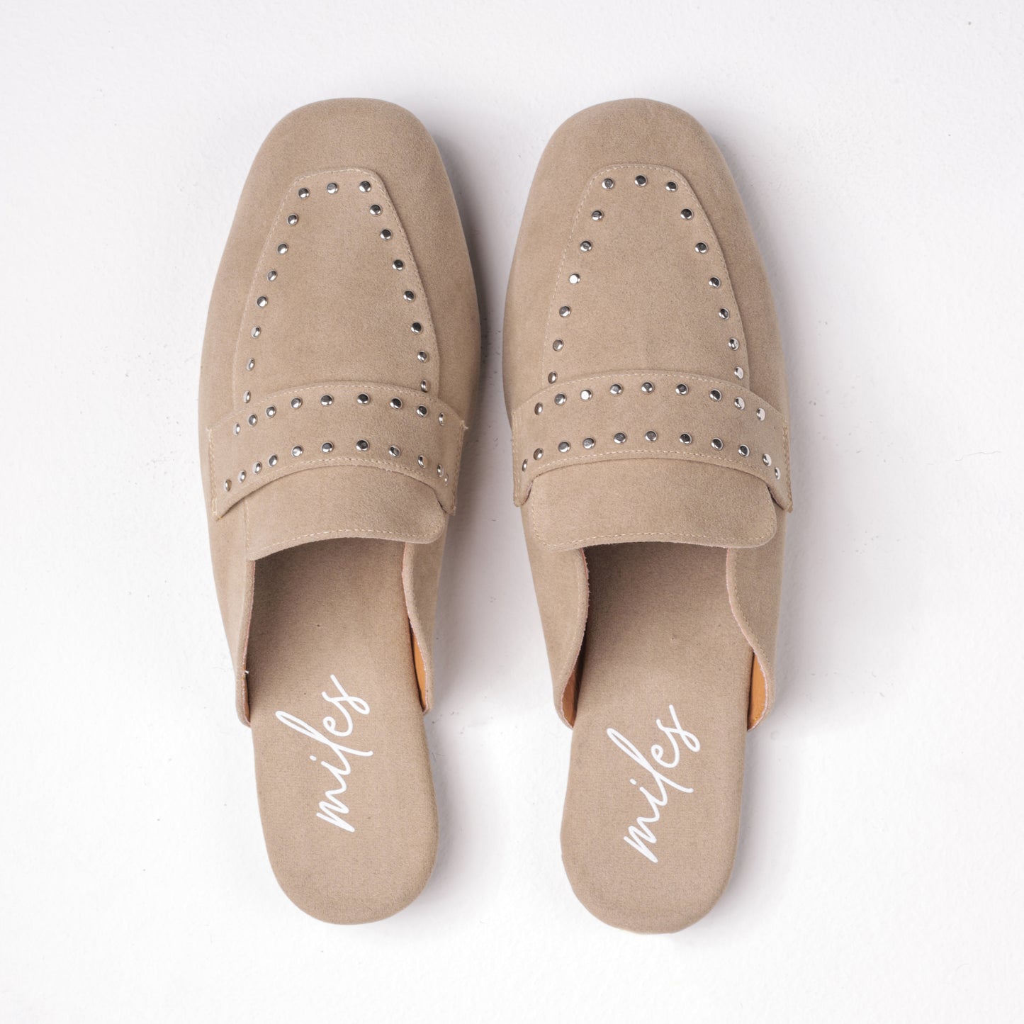 Cleo Mules Beige