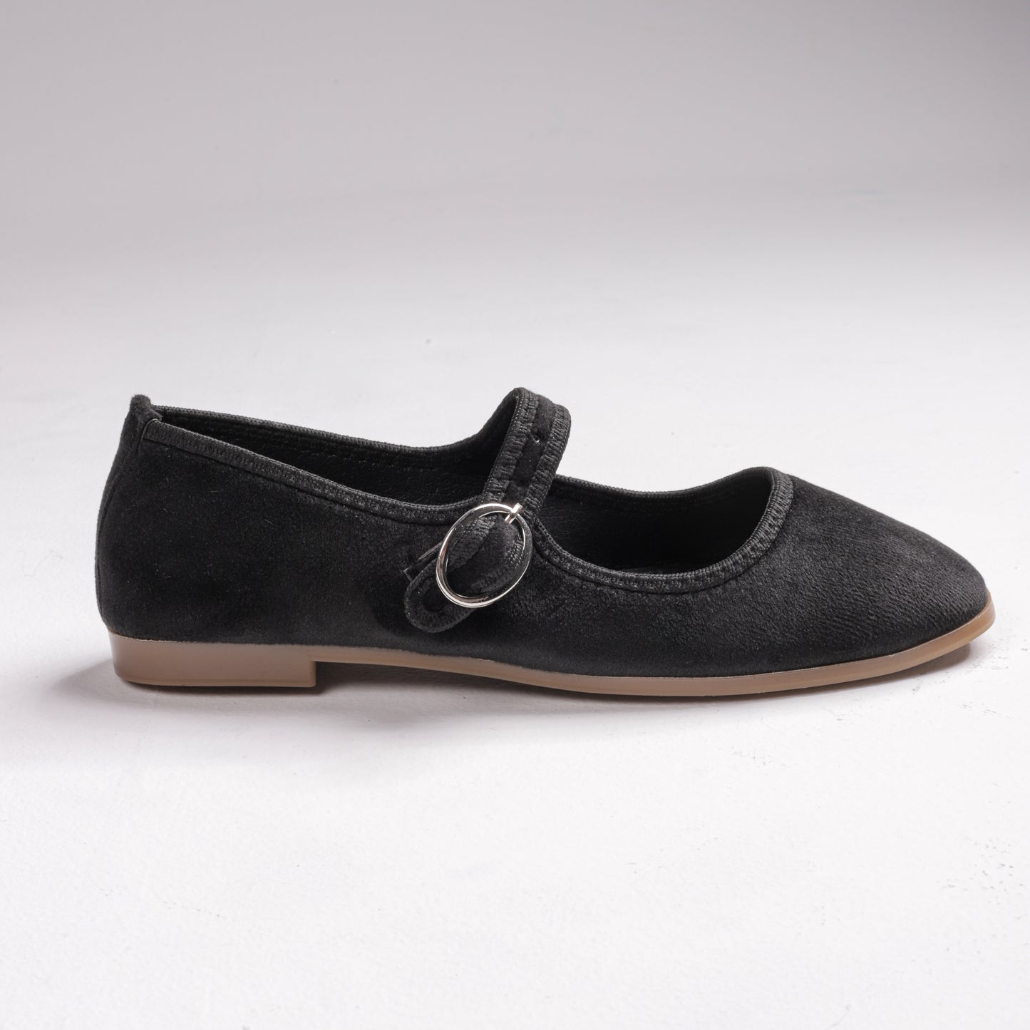 Alba Velvet Ballerinas Black