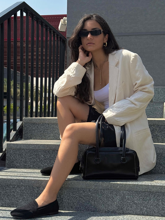 Zane Suede Loafers in Black