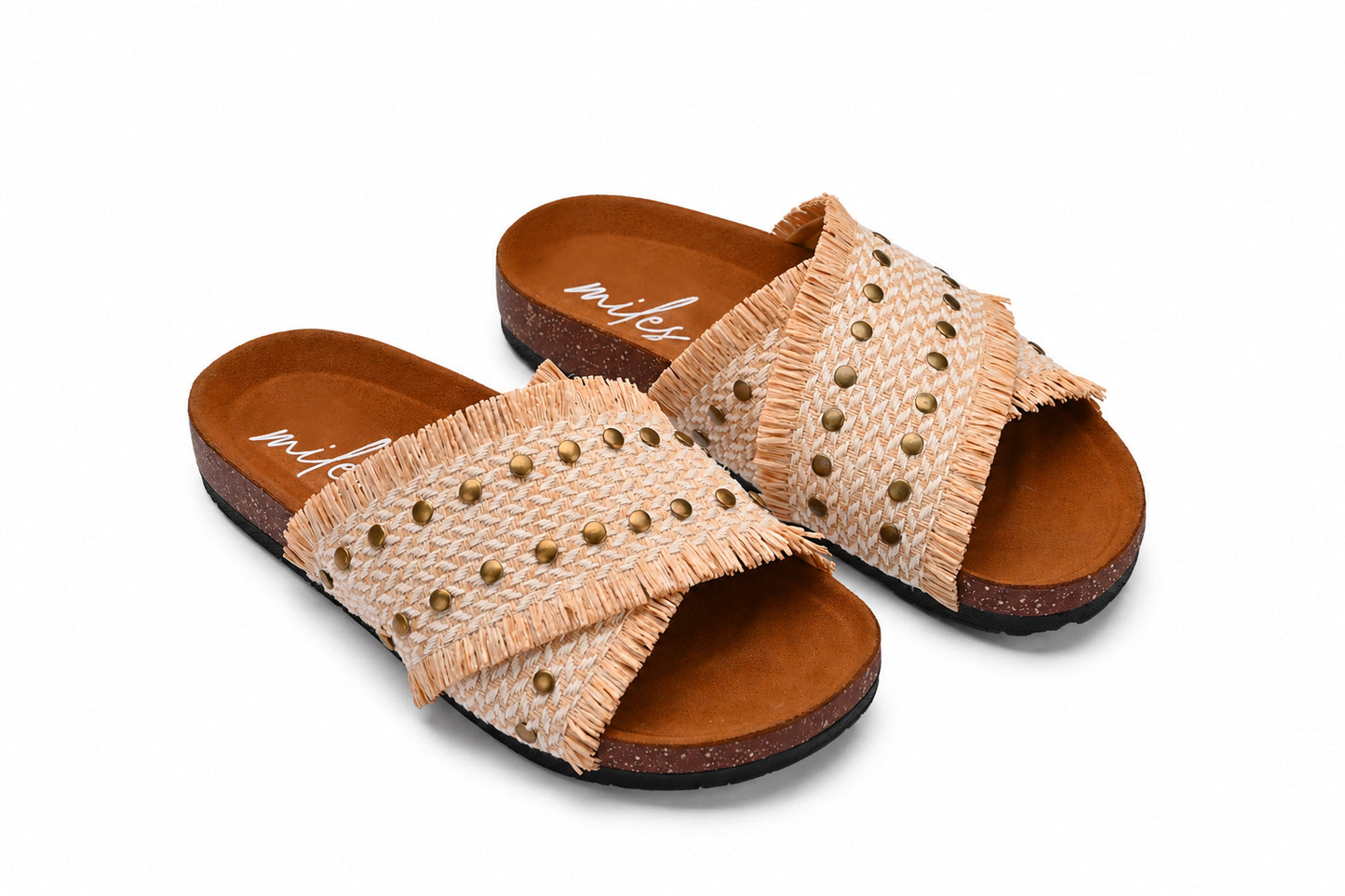 Payge Cross Sandals / Natural Raffia