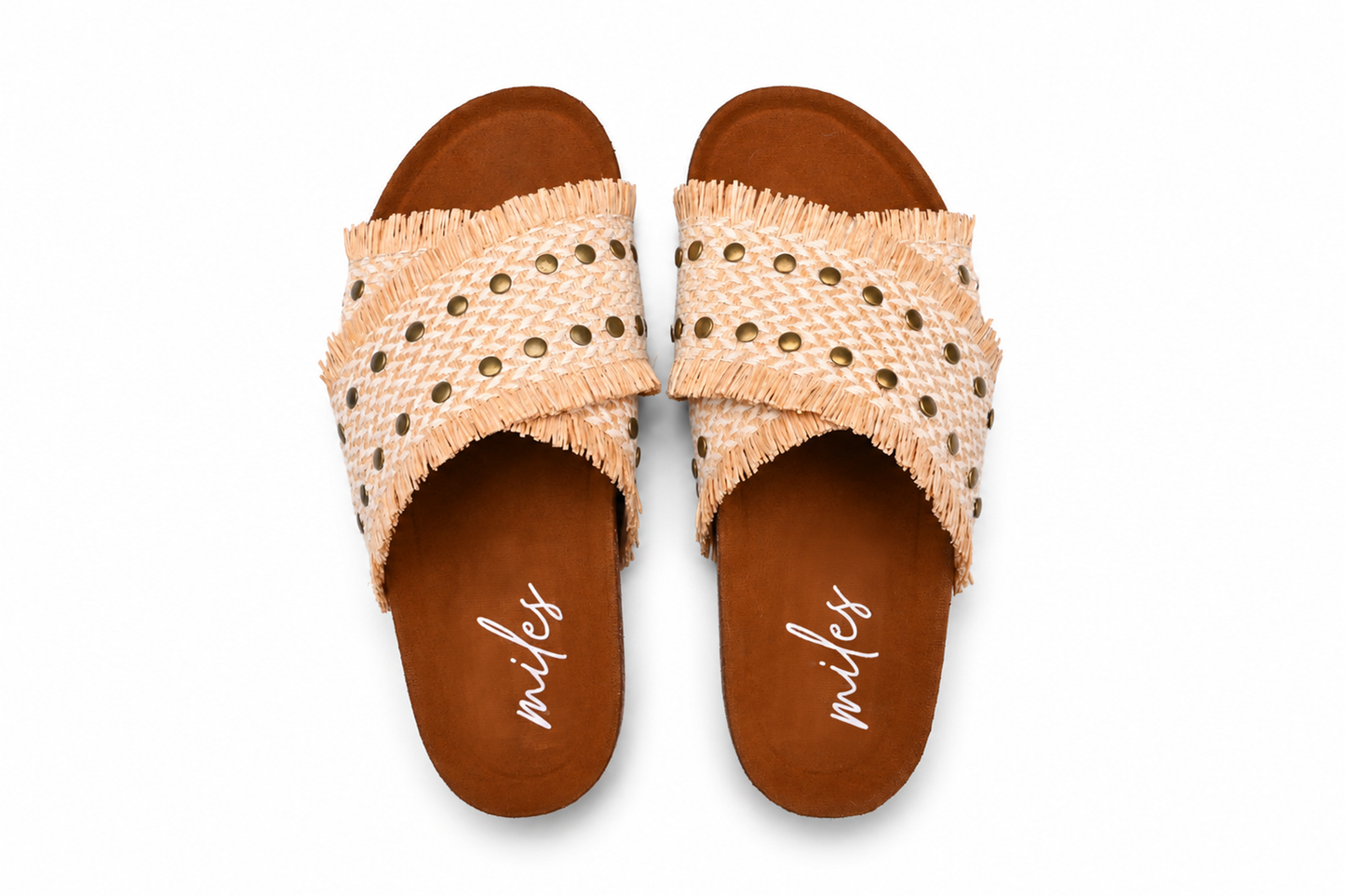 Payge Cross Sandals / Natural Raffia