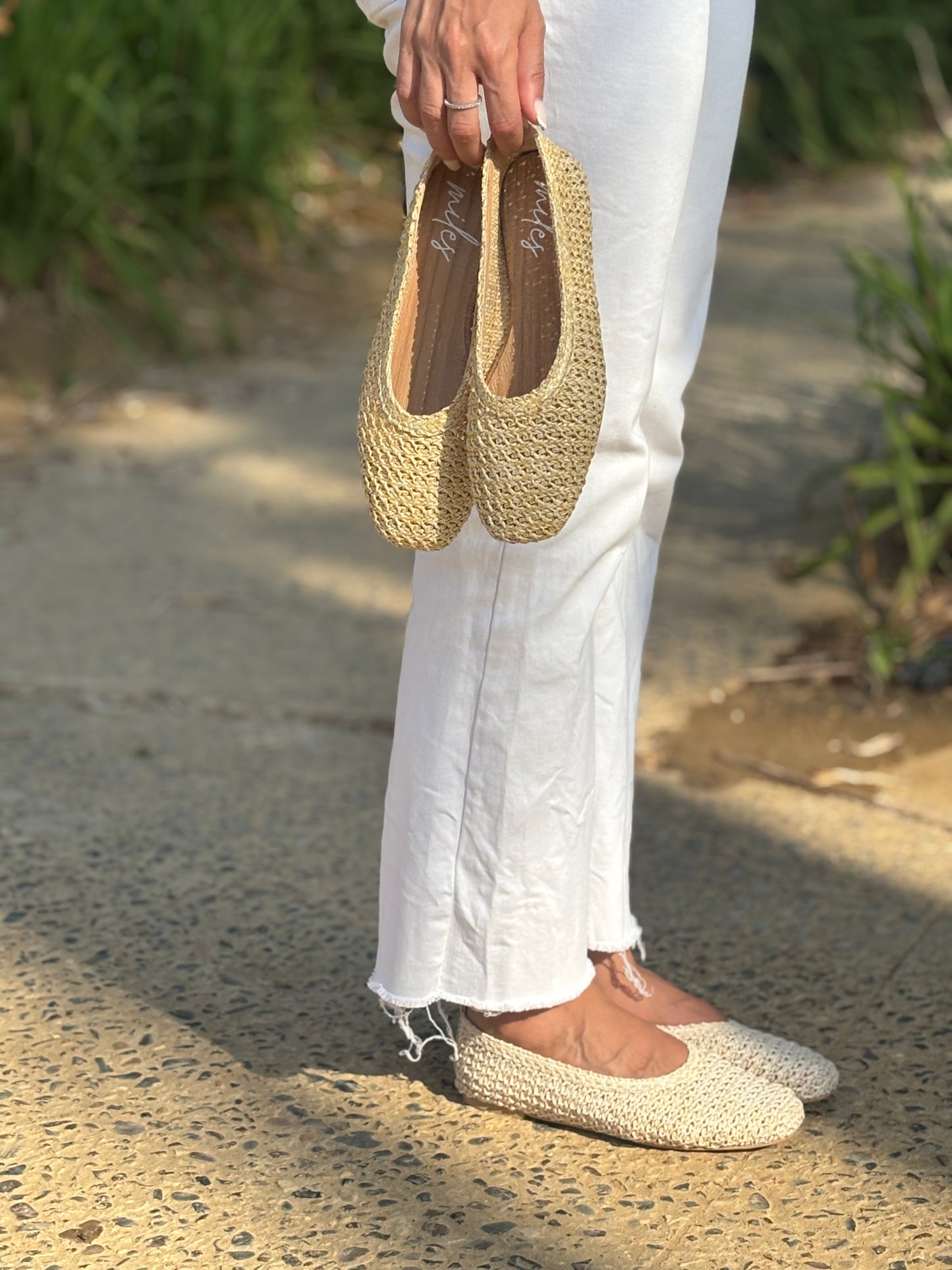 Solana Mesh Ballerinas / Ivory