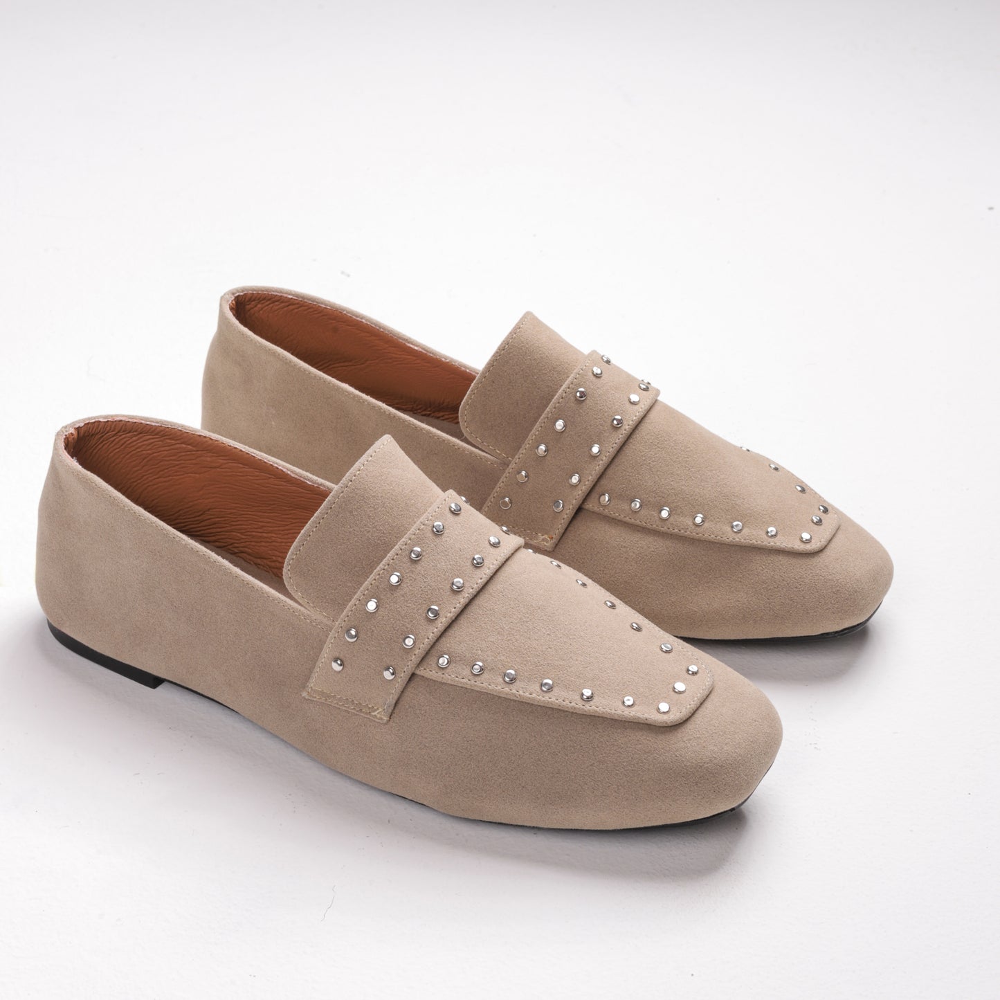 Cleo Loafers in Beige