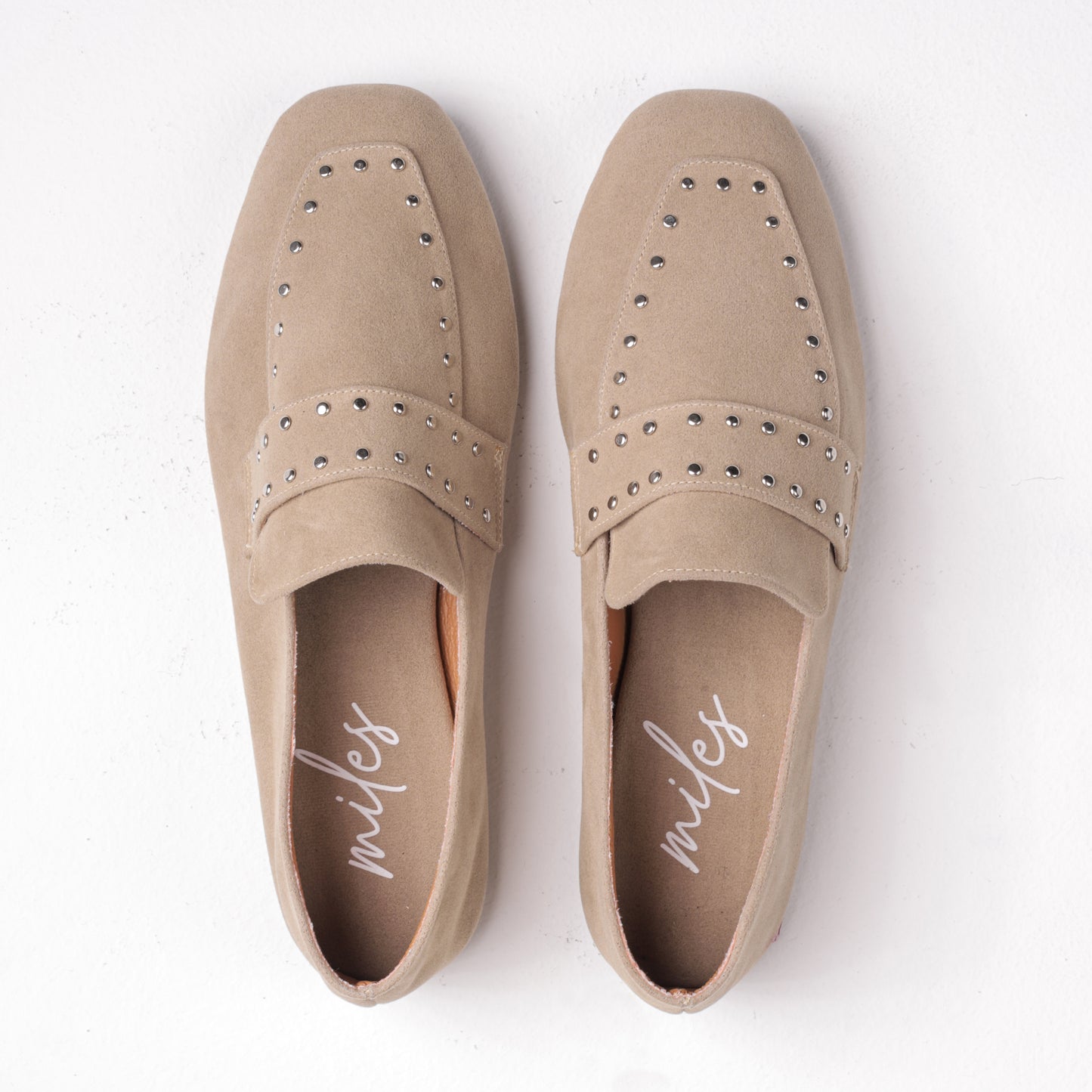 Cleo Loafers in Beige