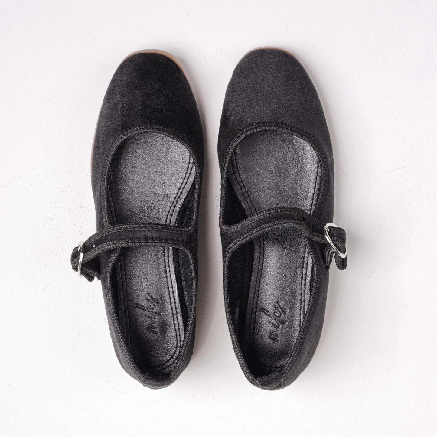 Alba Velvet Ballerinas Black