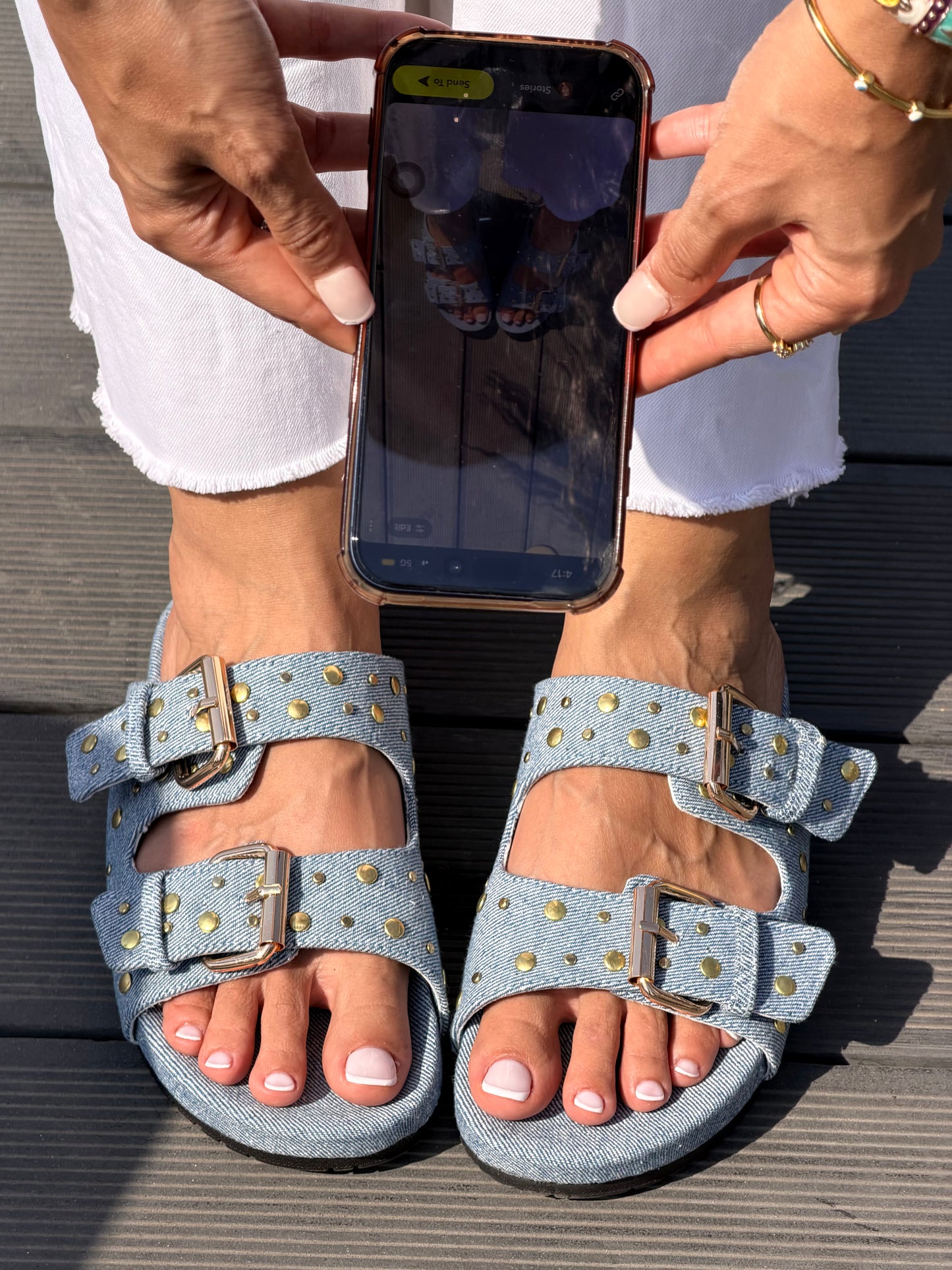 Goldie Sandals / Denim